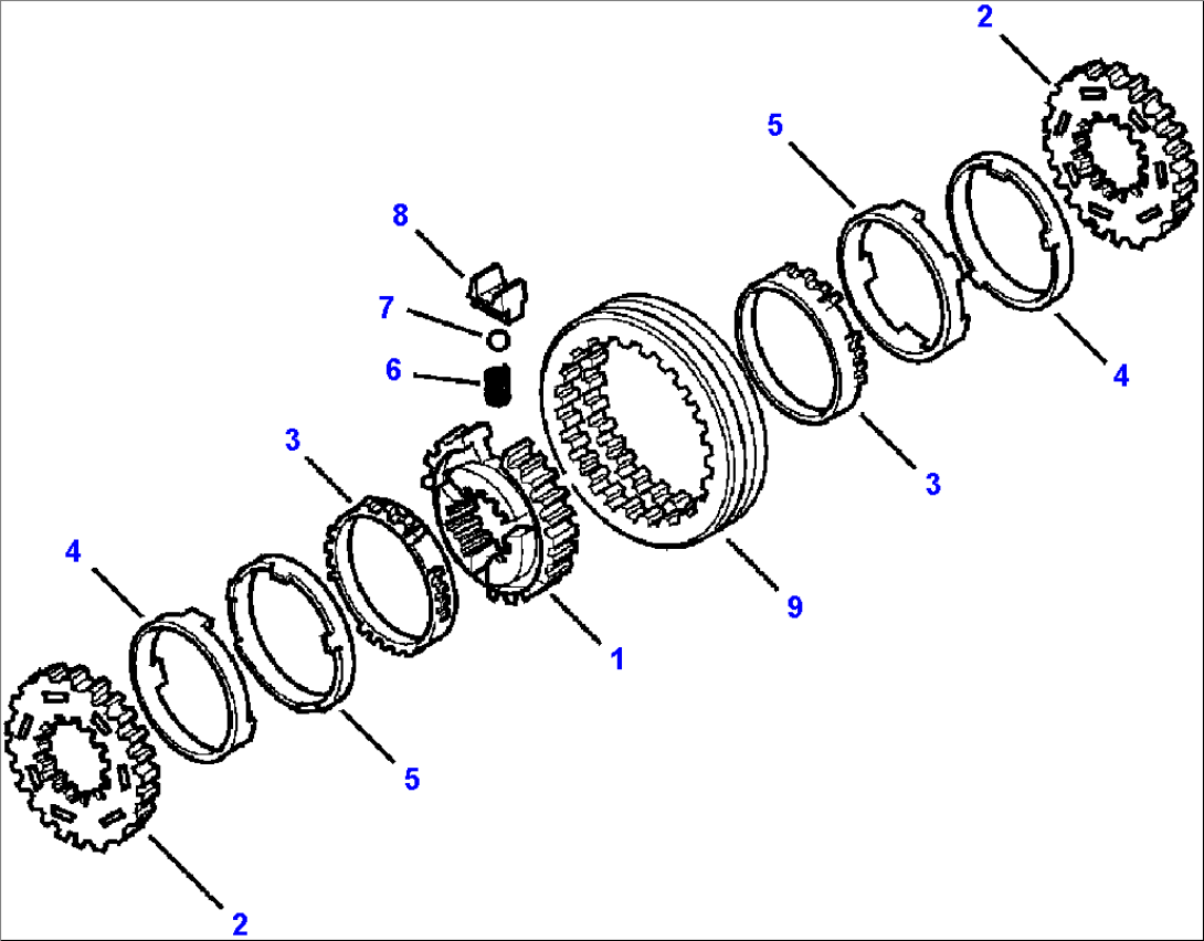 FIG. F3300-01A6 TRANSMISSION - 1ST AND 2ND SYNCHRONIZER