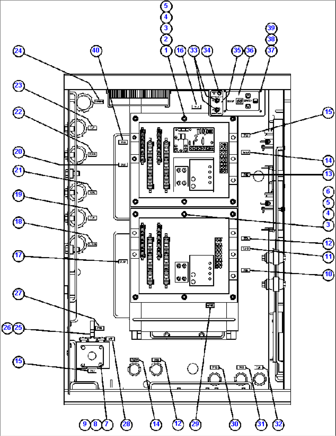 CONTROL CABINET (CENTER DOOR)