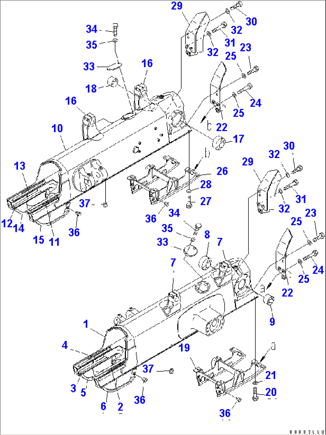 TRACK FRAME (FOR WIDE GAUGE) (PLUS TYPE)(#69077-)