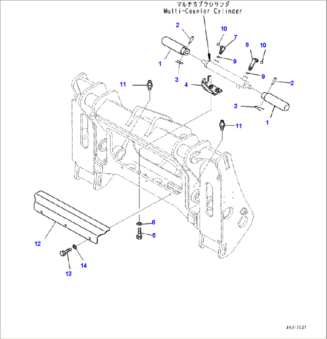 T4121-001003 MULTI-COUPLER MOUNTING