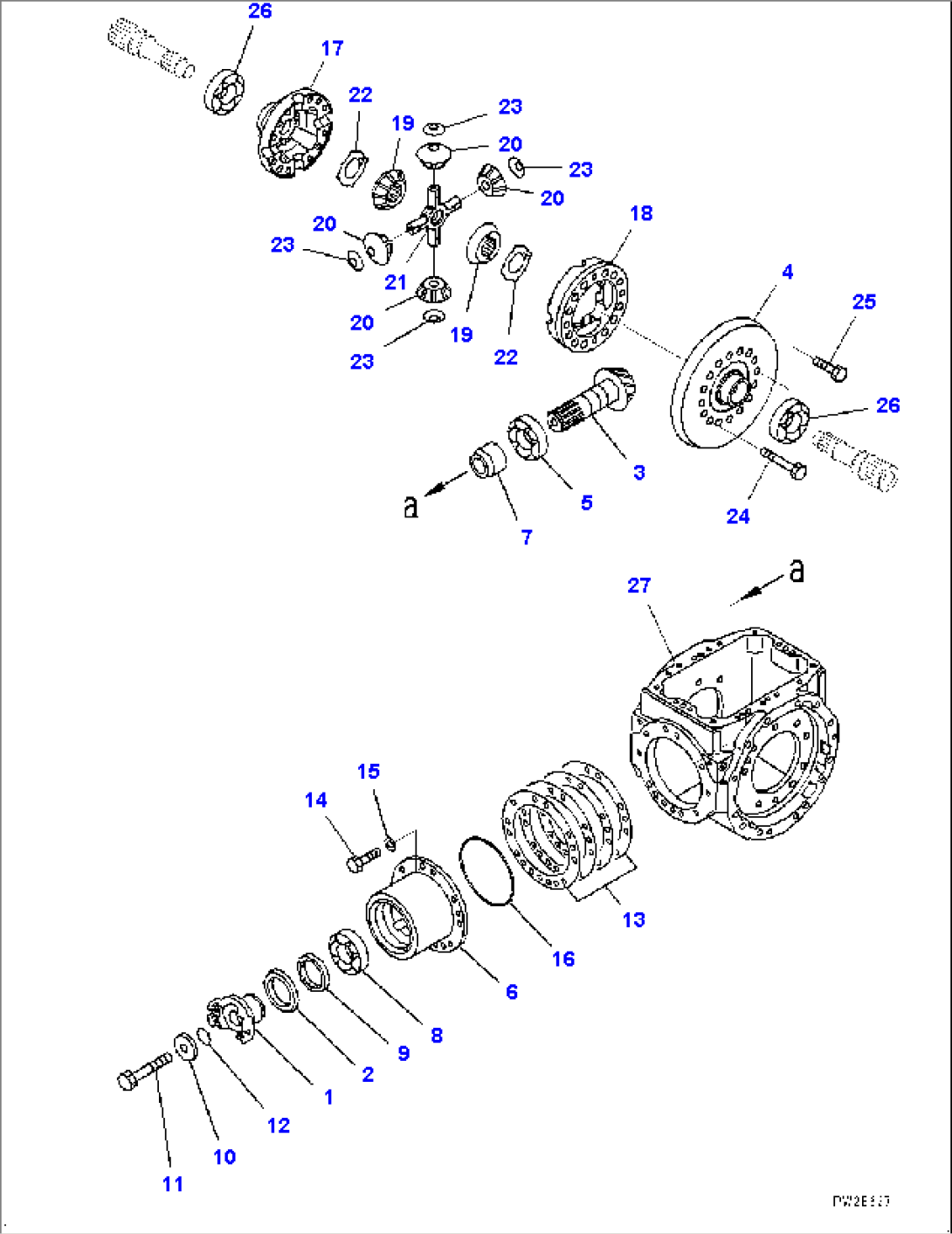 Rear Axle, Differential (#70883-73204)
