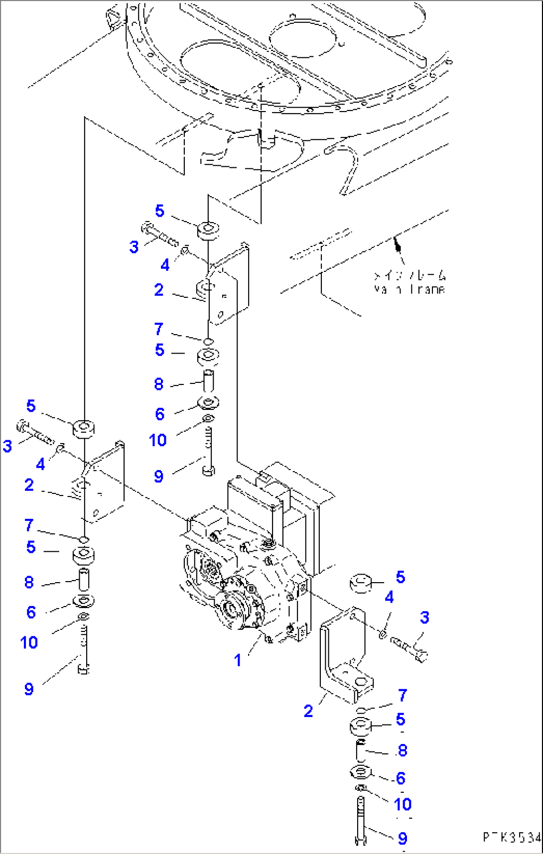 TRANSMISSION AND MOUNTING PARTS