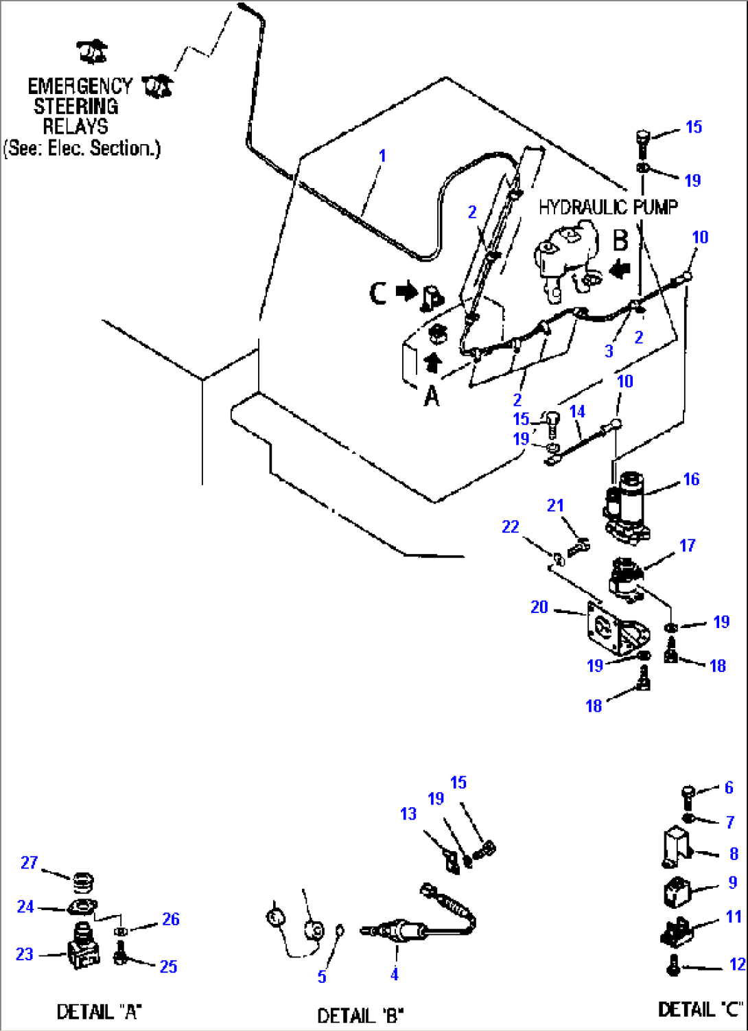 EMERGENCY STEERING INSTALLATION