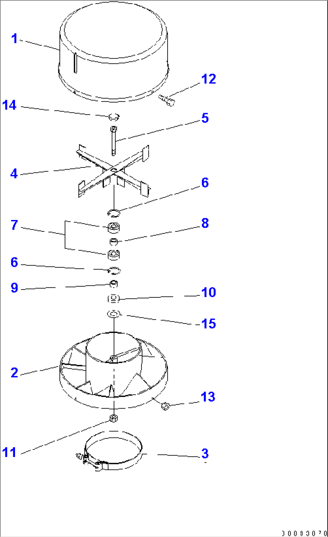 PRE-CLEANER (INNER PARTS)(#77133-)