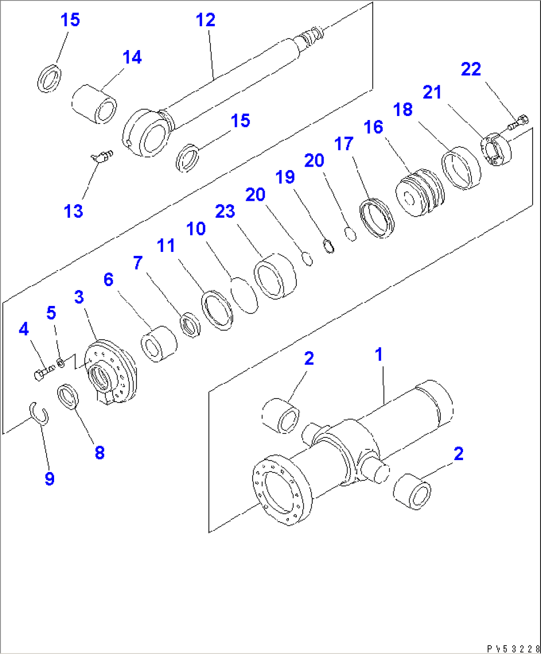 ROTOR LIFT CYLINDER (IM DISC SPEC.)(#11505-)