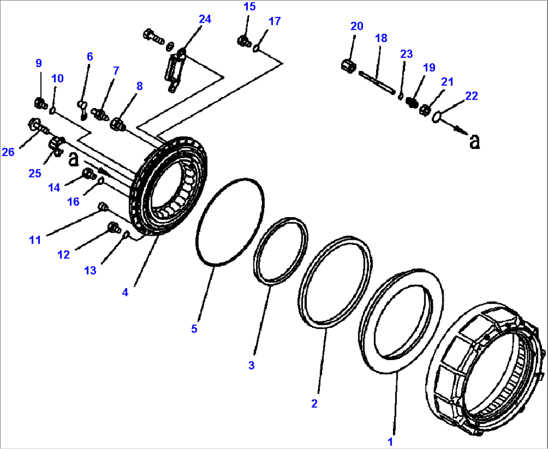 FIG. F3450-07A0 CENTER AXLE - HUB