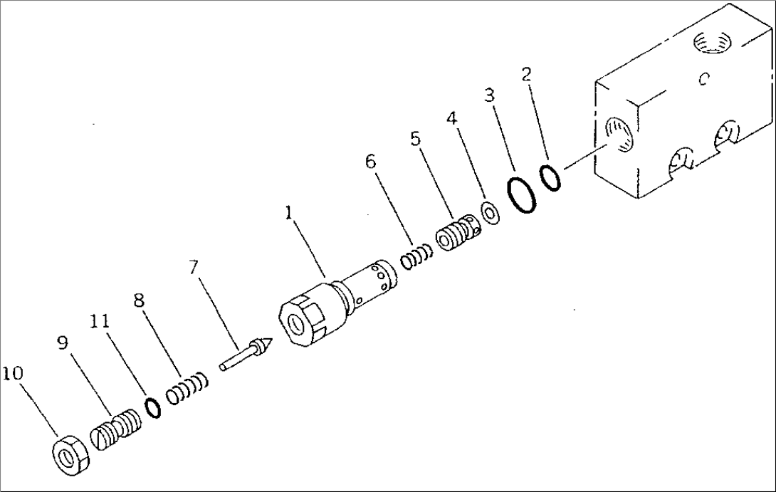 BLADE CONTROL VALVE (5/5) (WITH SCRAPER)(#3001-)