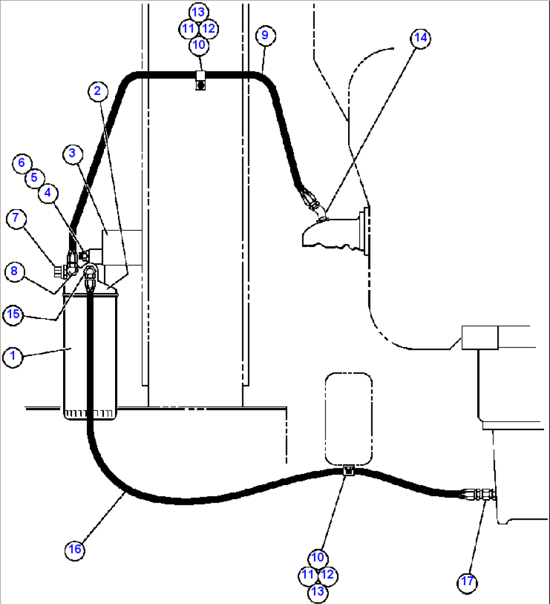 ENGINE BY-PASS FILTER PIPING & INSTL