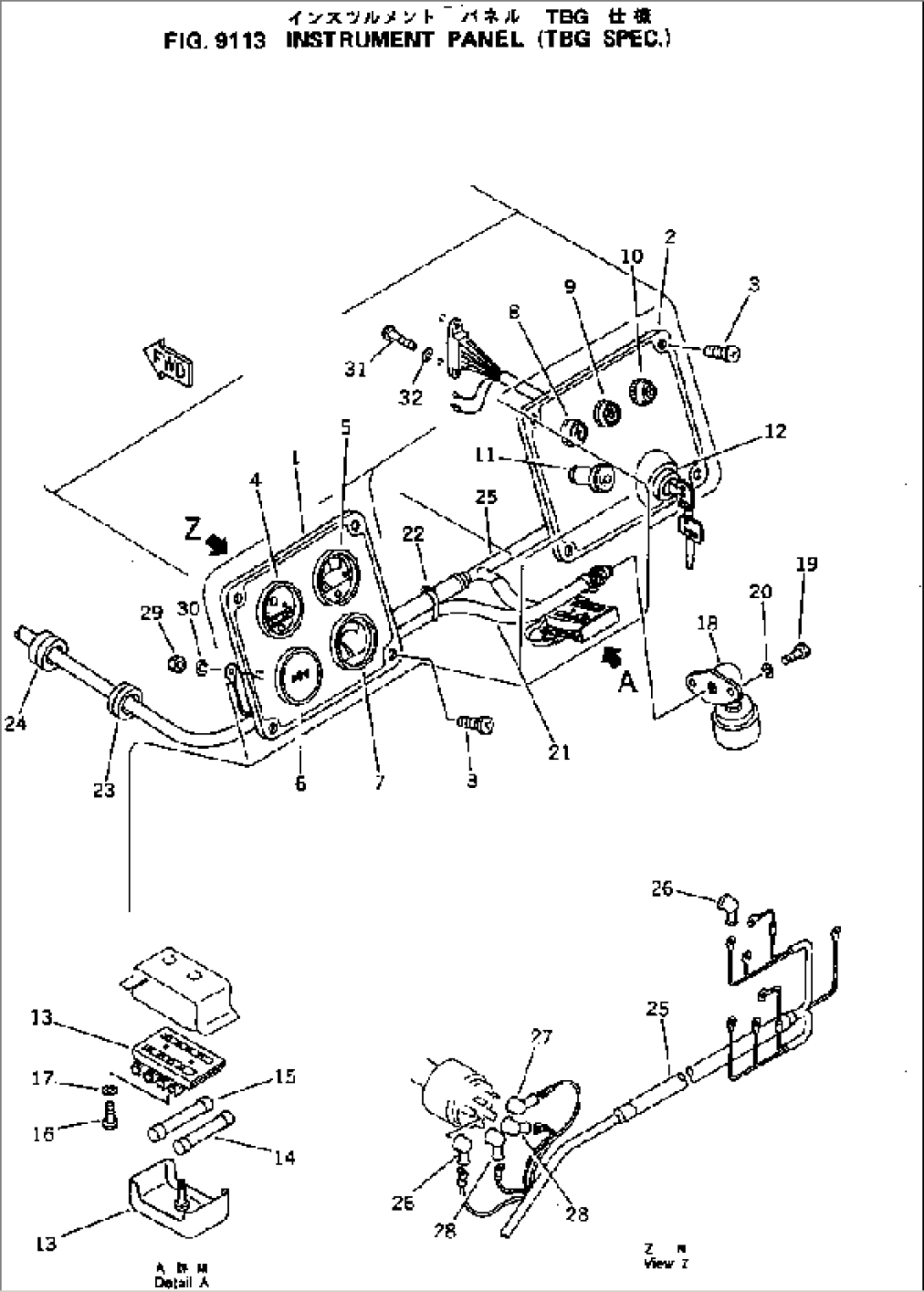 INSTRUMENT PANEL (TBG SPEC.)
