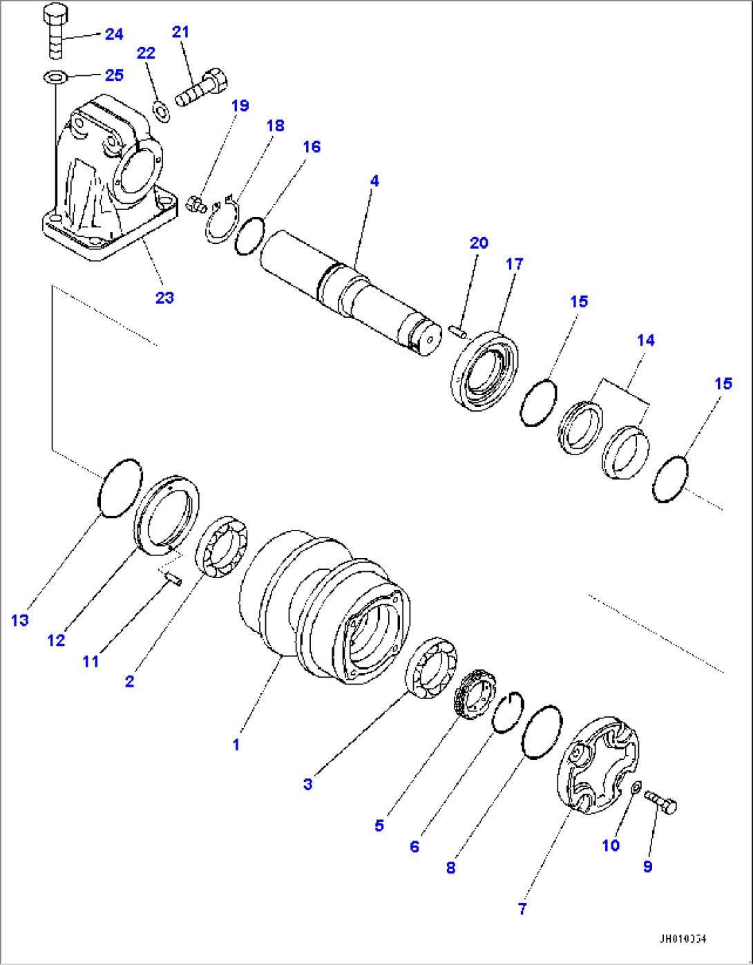 Track Frame, Carrier Roller, Front, R.H. (#15479-)