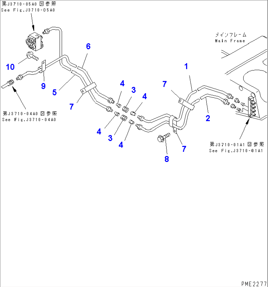 LUBRICATING PIPING (PUMP PIPING) (3/4)