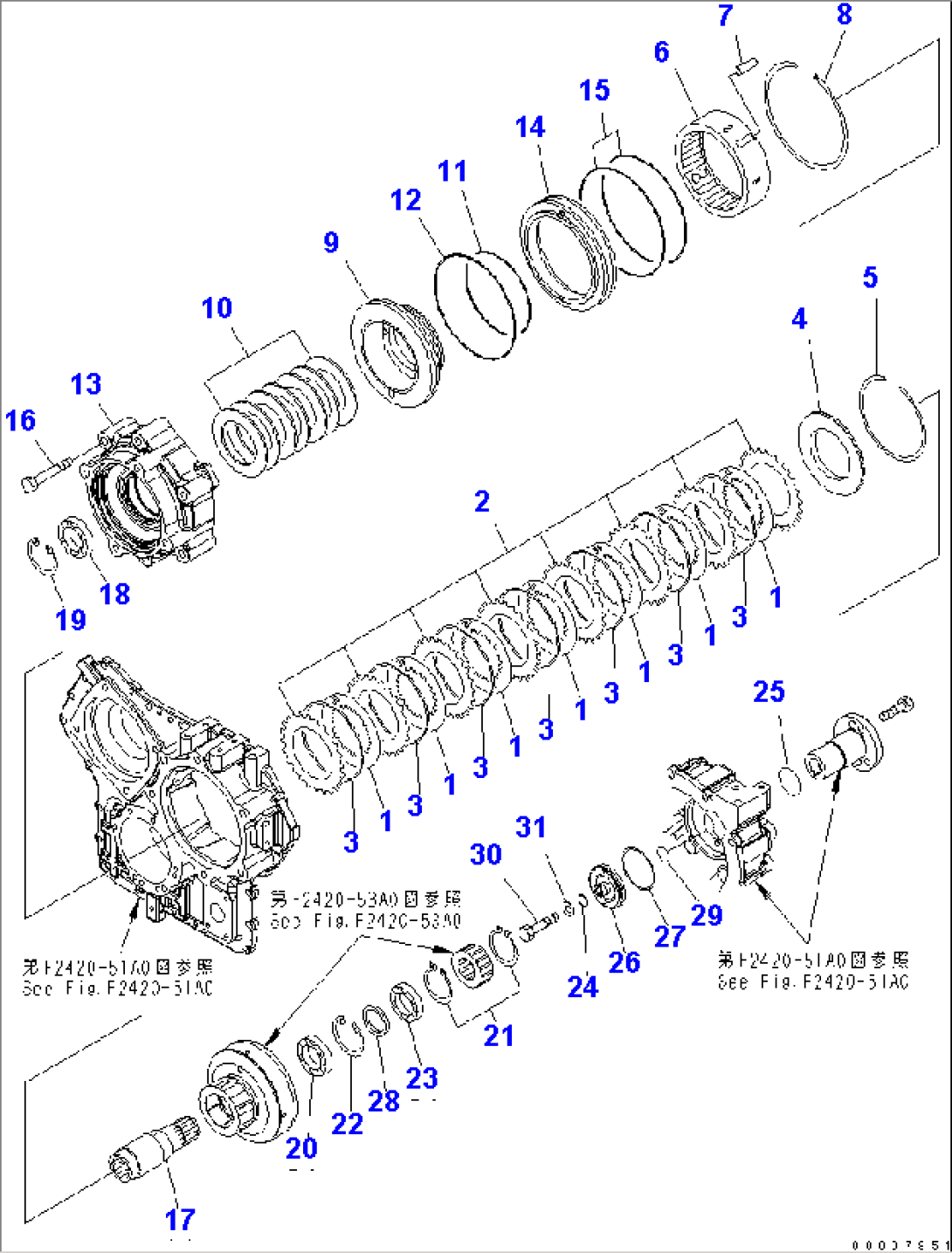 TRANSFER (2/5) (CLUTCH HOUSING)(#70001-)