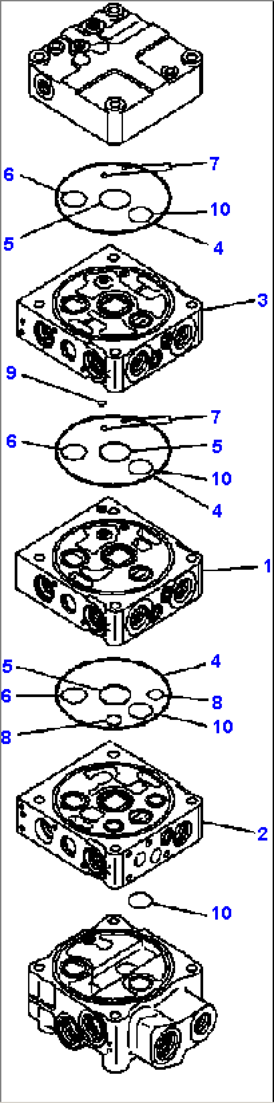 H1662-01A0 CONTROL VALVE 2-SPOOL, ECSS (1/8)