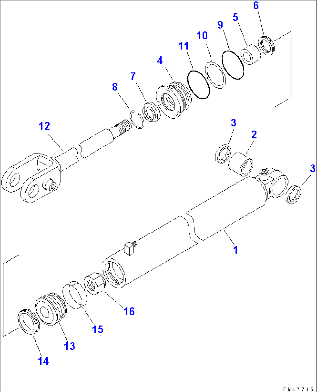 BOTH SIDE DUMP CYLINDER