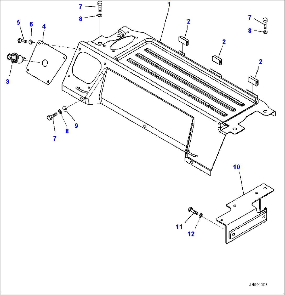Cab, Cab In Parts, Luggage Plate (#70001-)