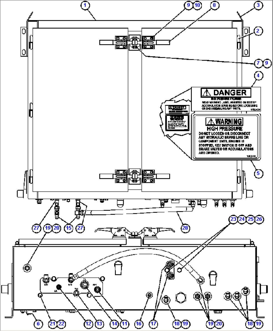 HYDRAULIC BRAKE CABINET ASSEMBLY (EJ4202)