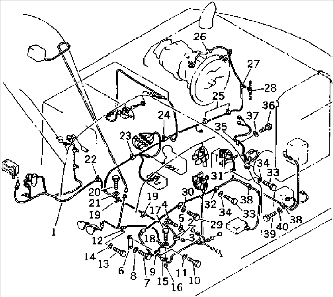 WIRING (MAIN HARNESS) (AUTO GREASE SUPPLY SYSTEM)(#10081-10168)