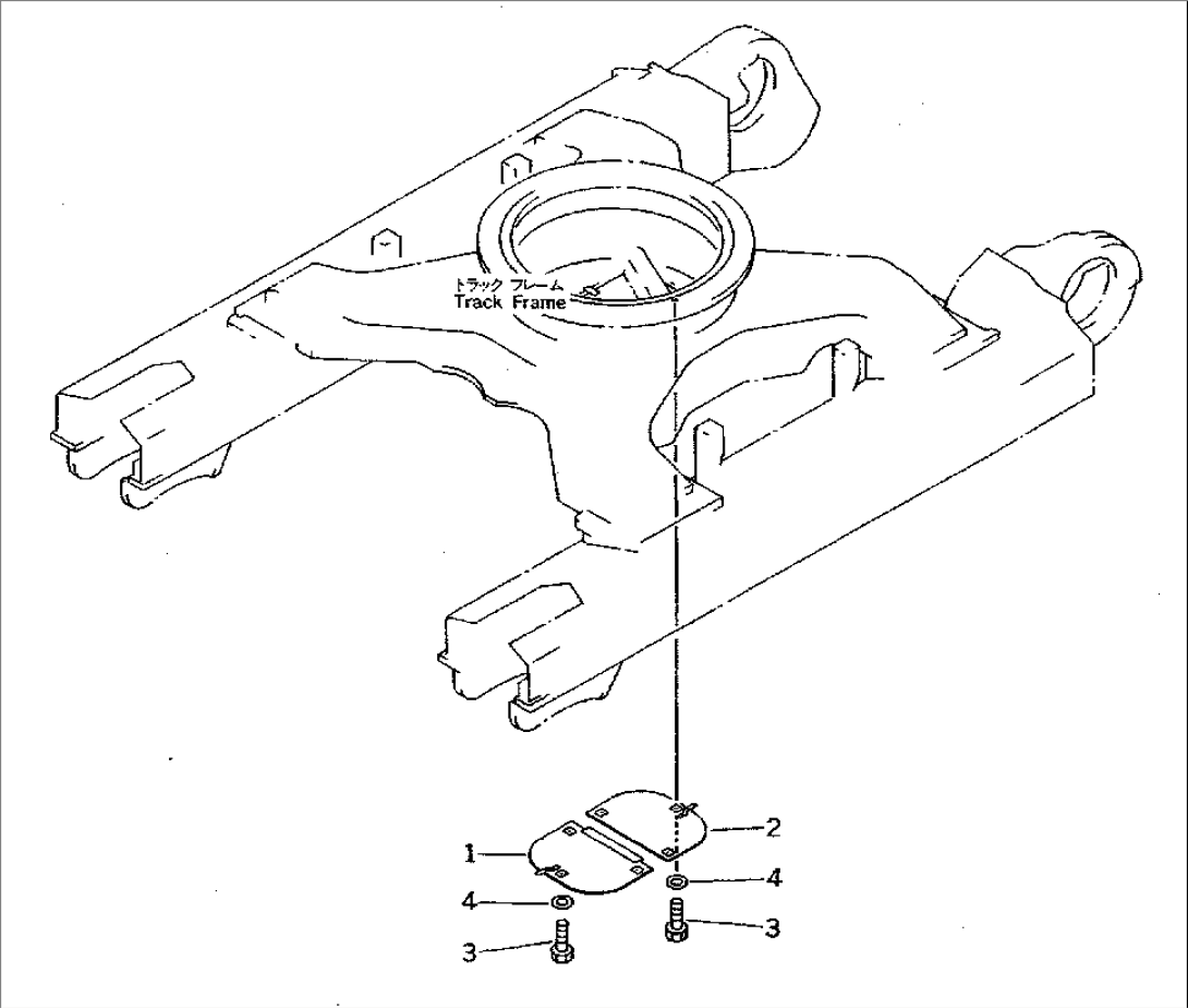 UNDER COVER (FOR CENTER FRAME) (FOR VARIABLE GAUGE)