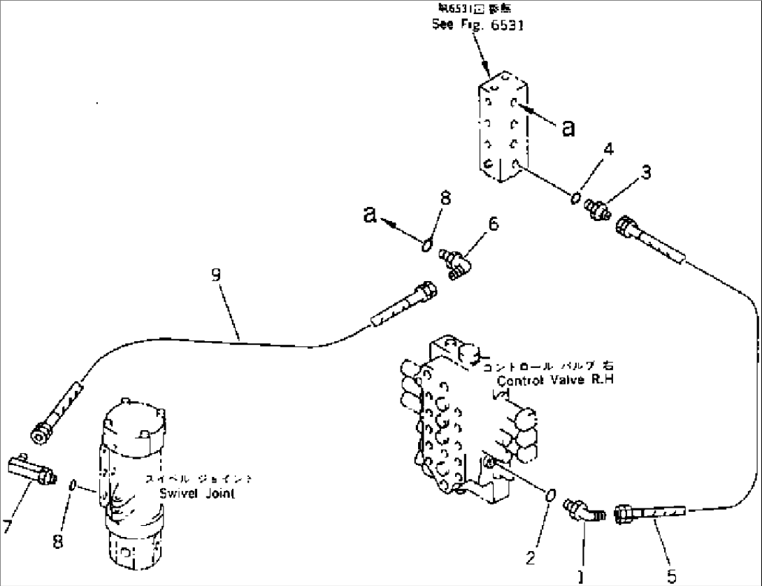 HYDRAULIC PIPING (PILOT CIRCUIT) (2/2)