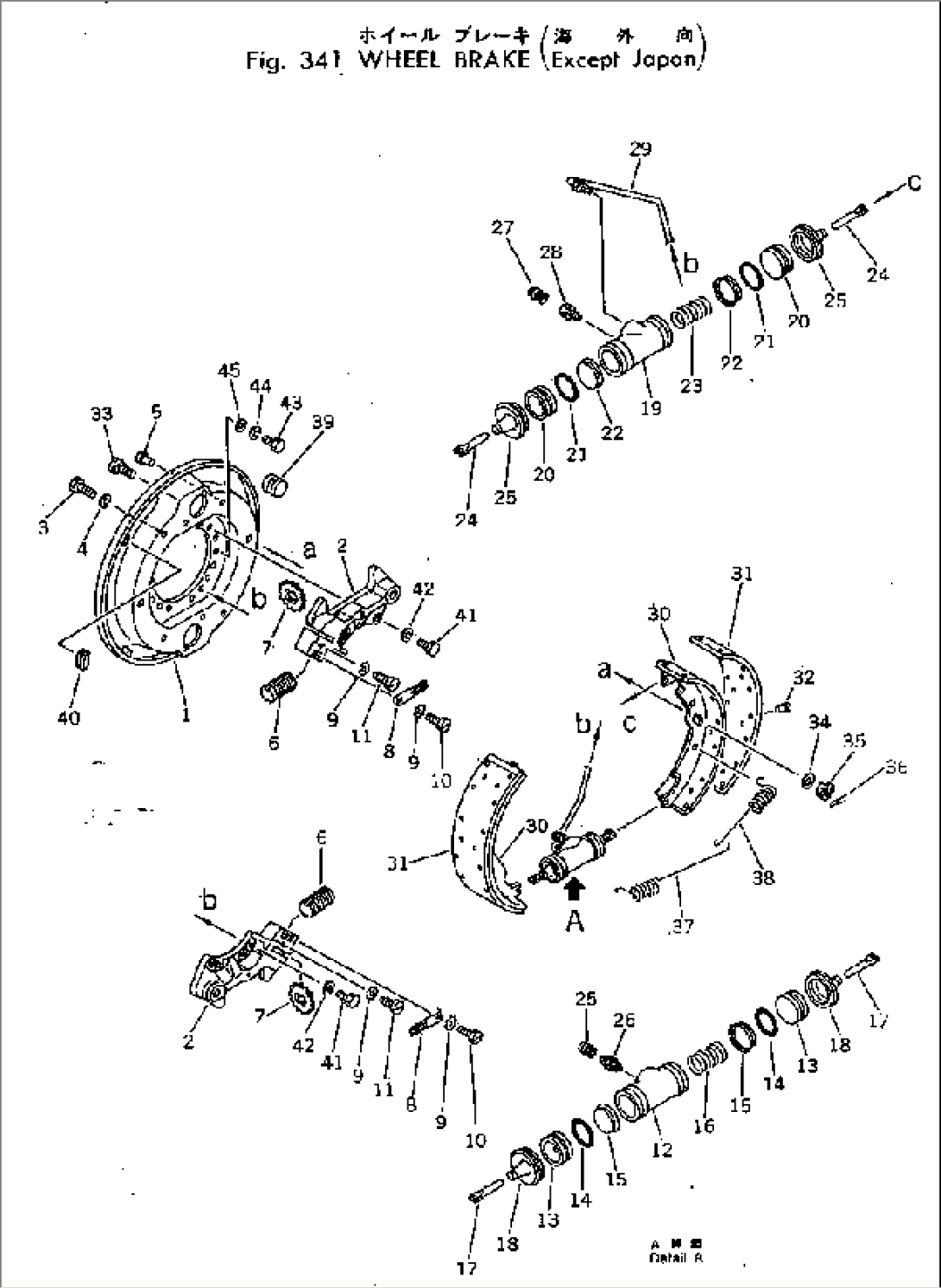 WHEEL BRAKE (EXCEPT JAPAN)