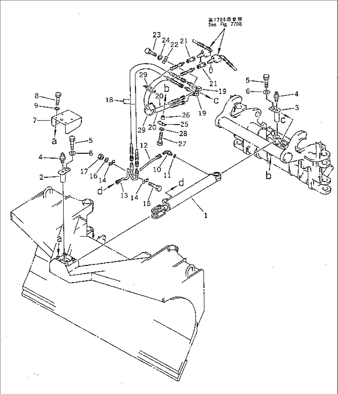 BOTH SIDE DUMP BUCKET PIPING