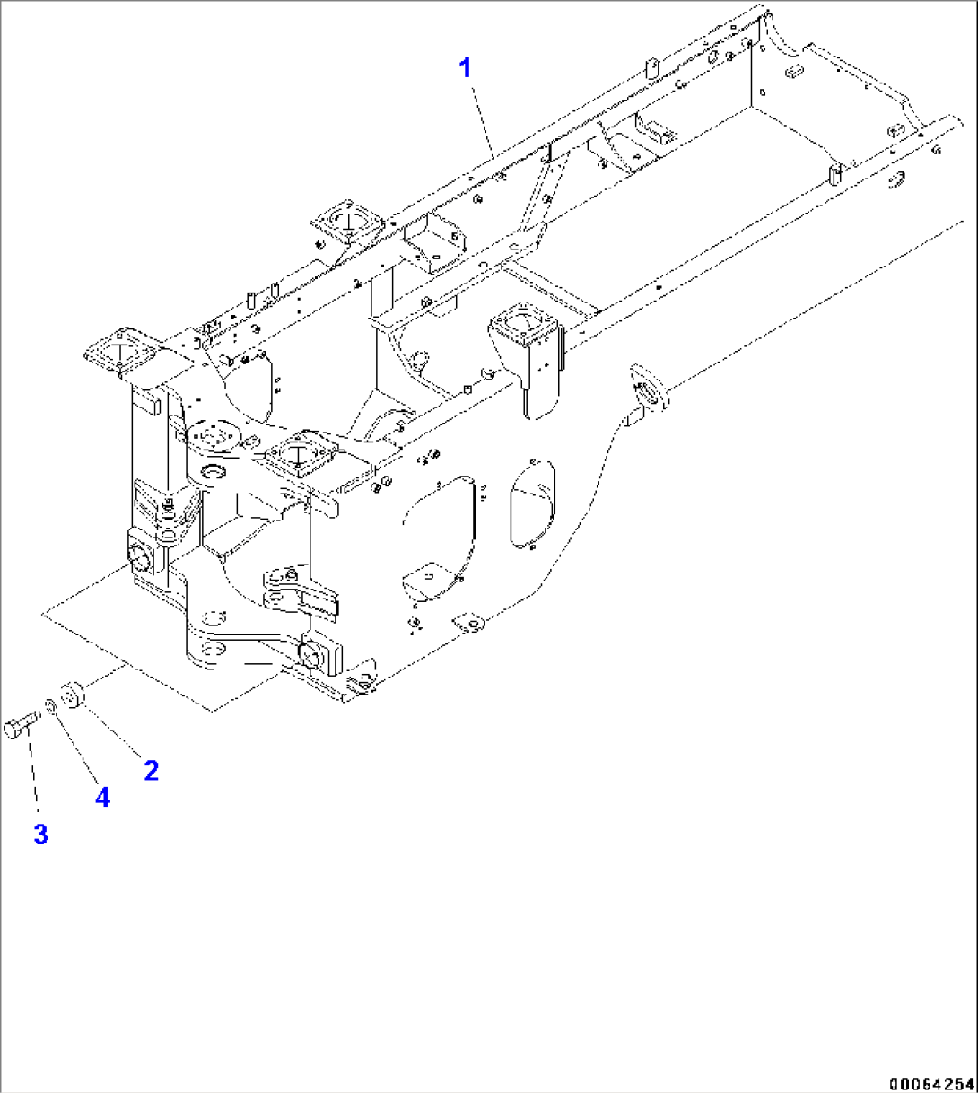 Rear Frame, (#75384-76044)
