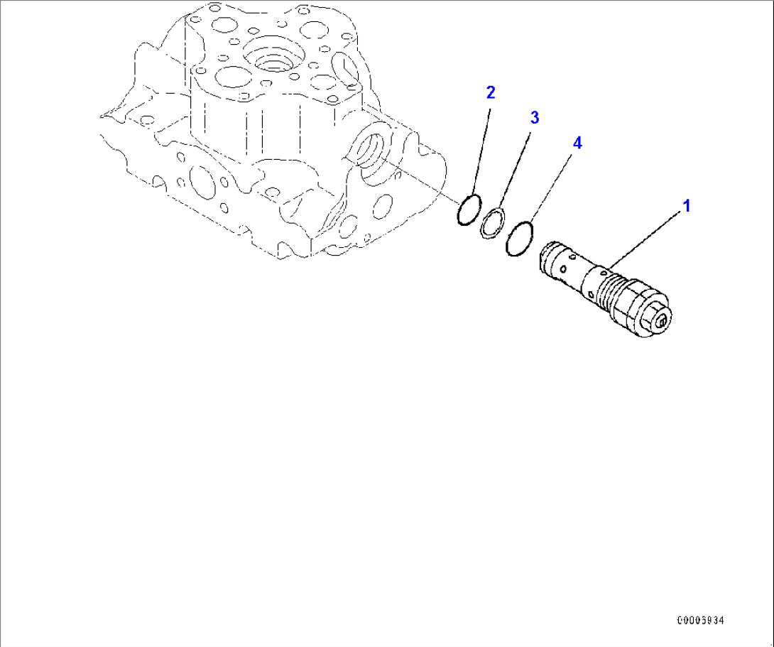 Hydraulic Oil Piping, Hoist Valve (2/2) (#2785-)