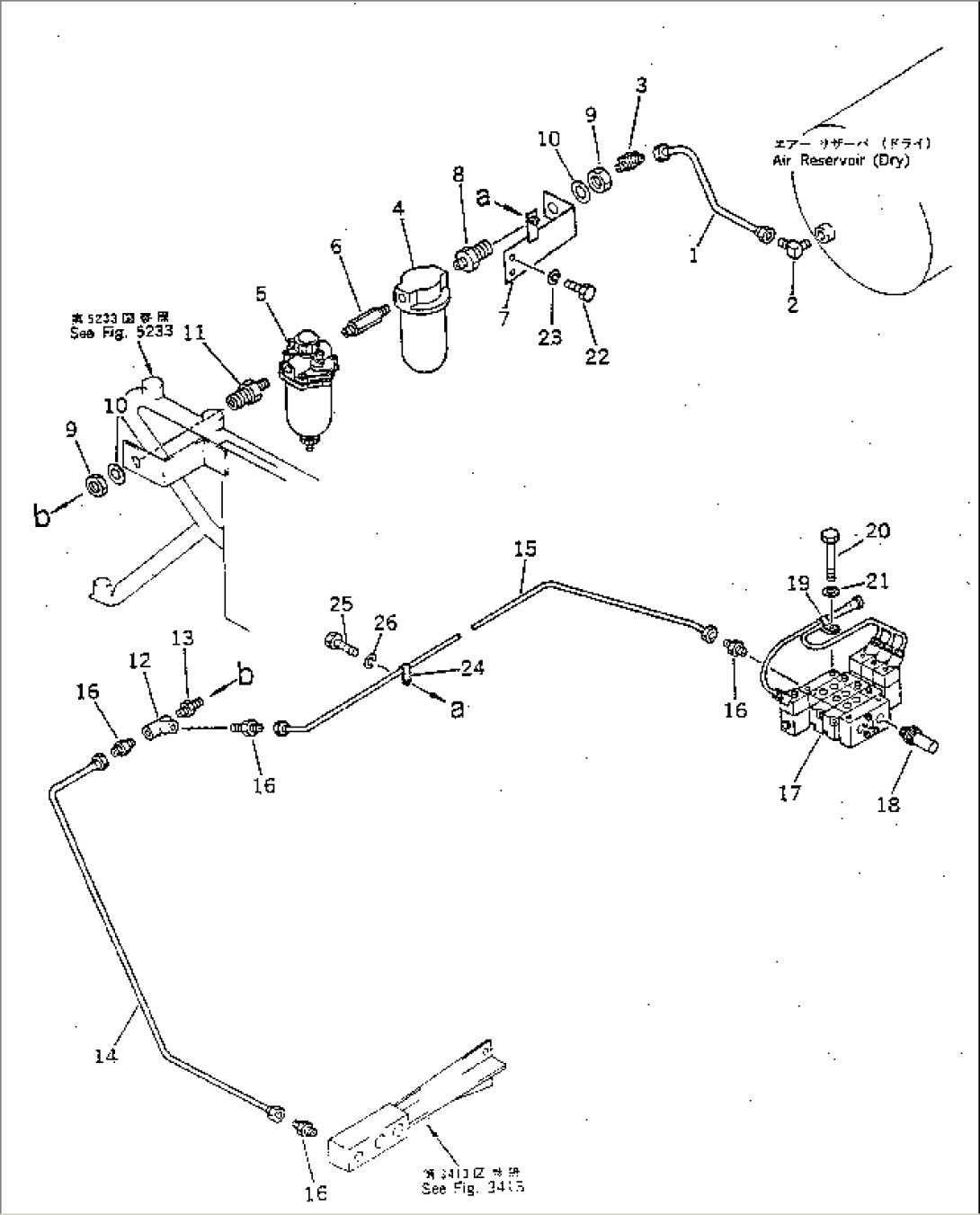 AIR PIPING (DRY RESERVOIR TO SOLENOID VALVE)