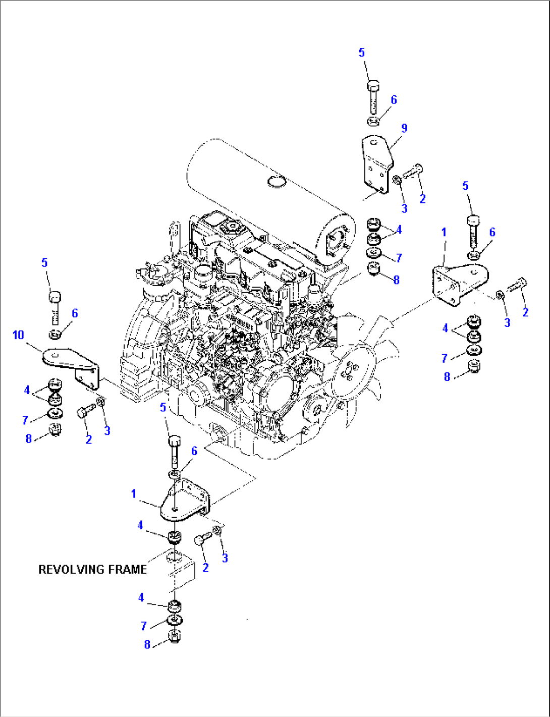 ENGINE MOUNTING PARTS