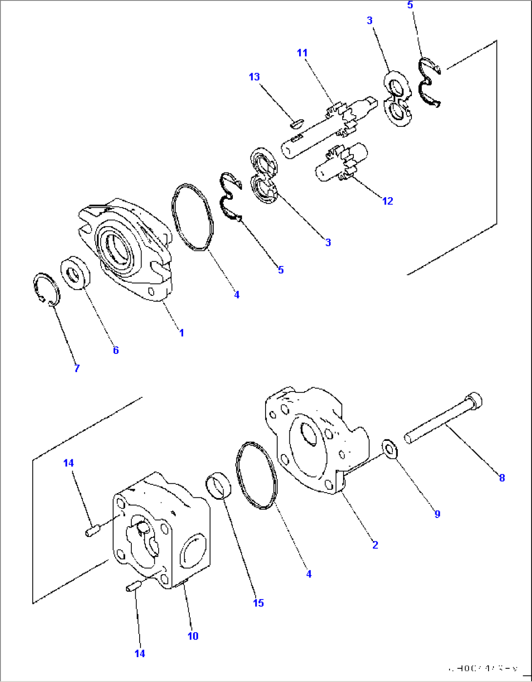 Engine Related Parts, Inner Parts, Hydraulic Pump (1/2)