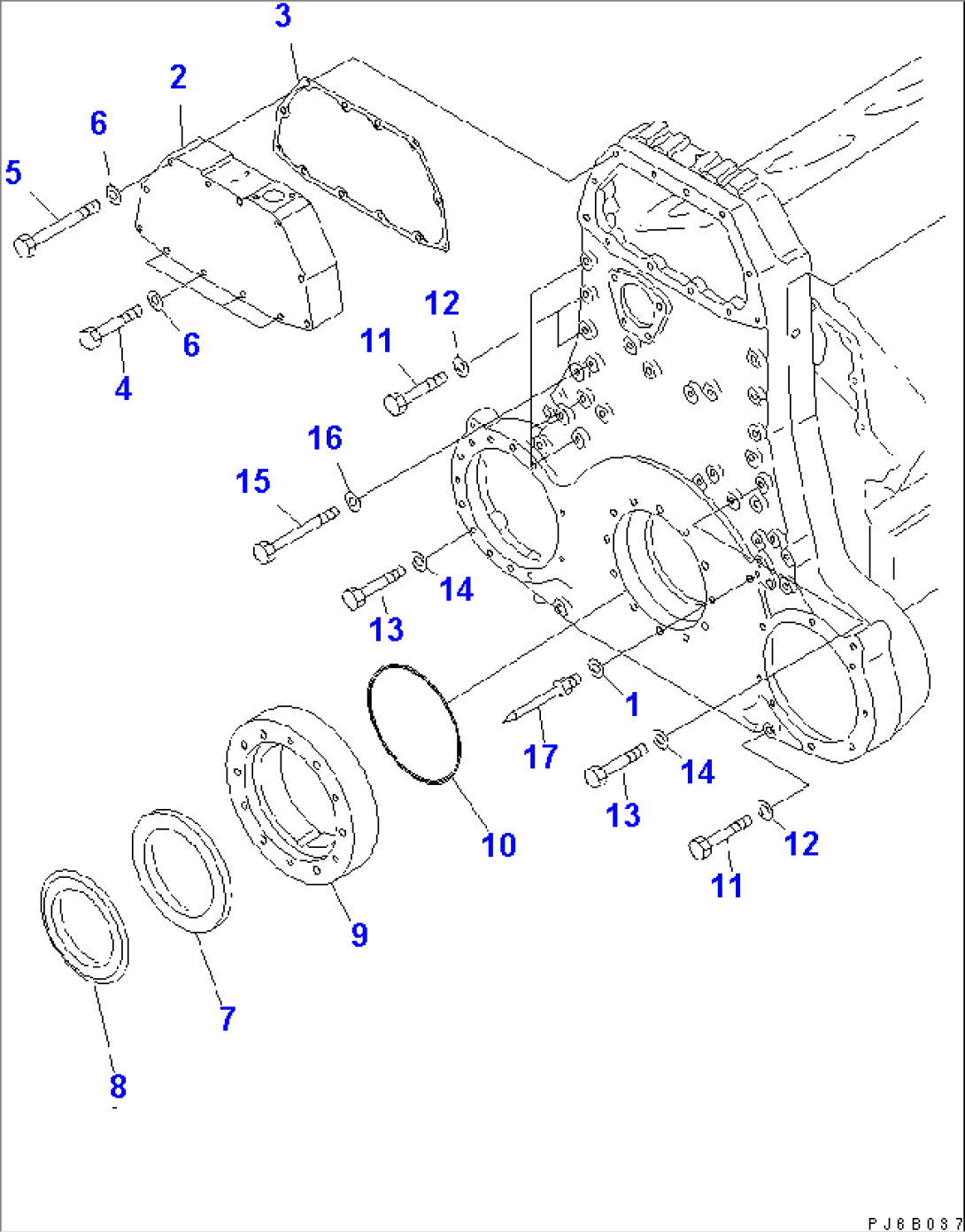GEAR CASE COVER MOUNTING