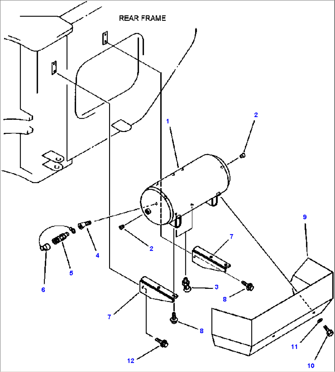 FIG NO. 3521 AIR PIPING DRY TANK