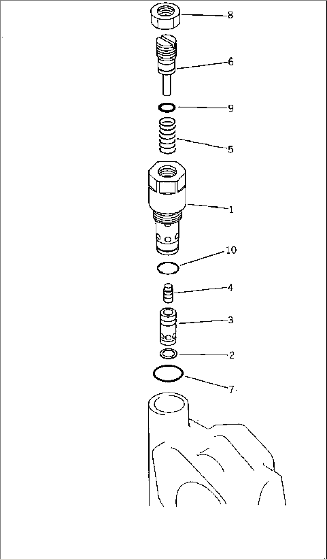 RELIEF VALVE¤ FOR HYDRAULIC PUMP (WITHOUT OLSS) (COLD TERRAIN SPEC.)(#2301-)