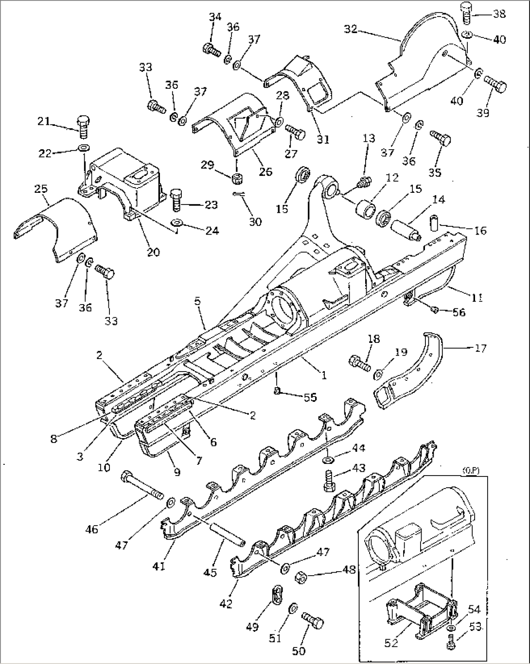 TRACK FRAME (FOR SLAG HANDLING USA)(#15890-)