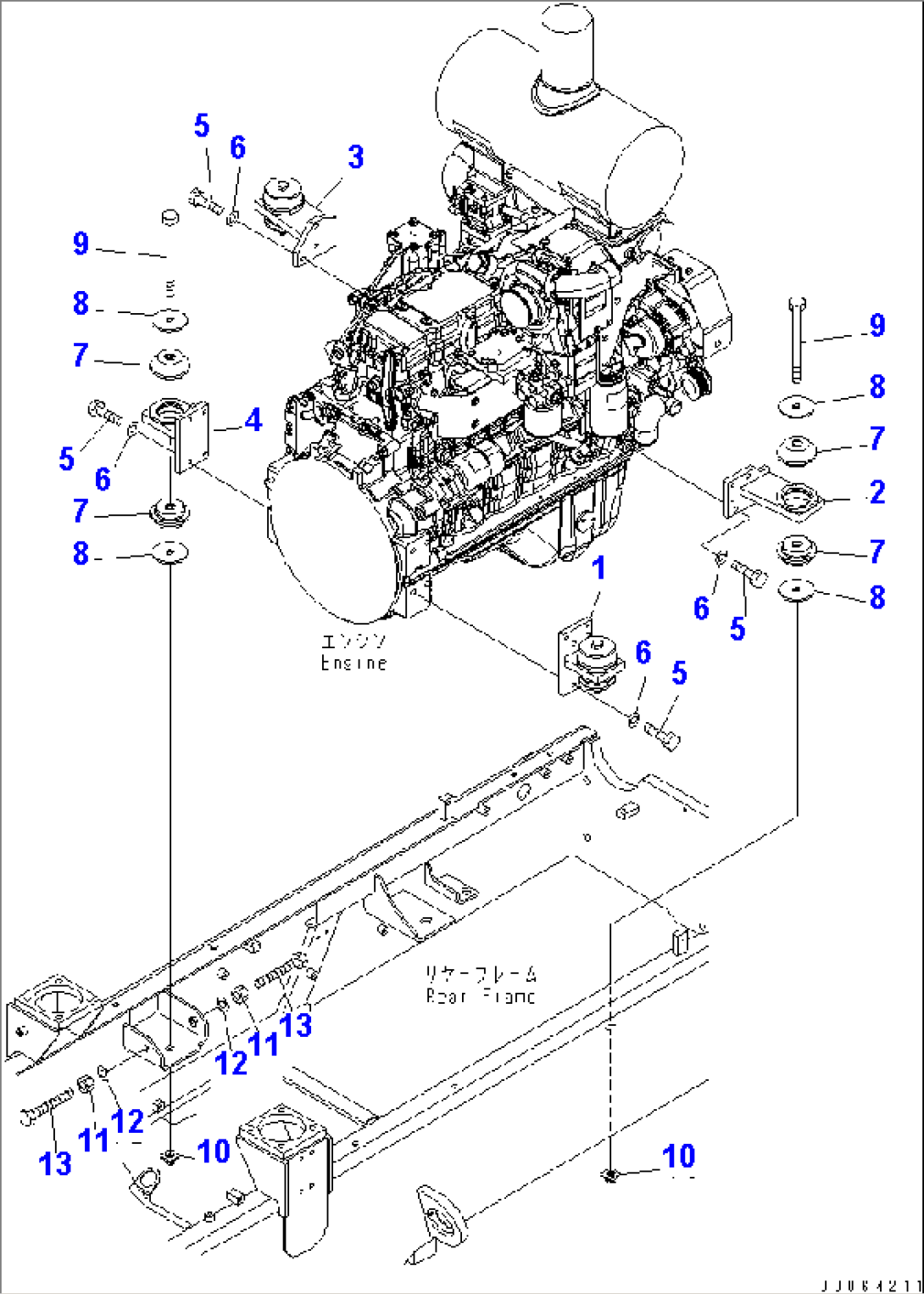 ENGINE MOUNT(#75001-)