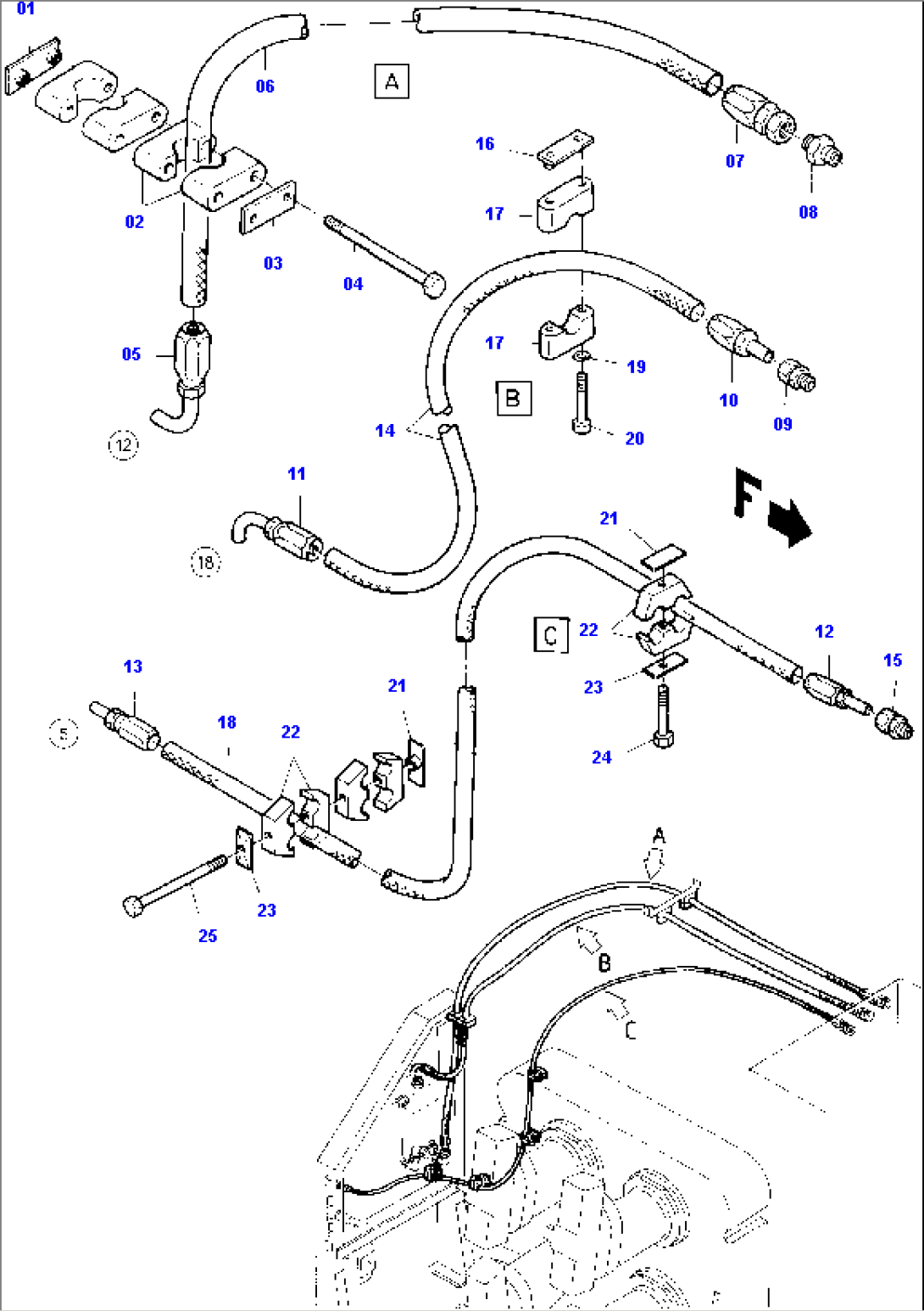 Return Lines, Filter and Valves