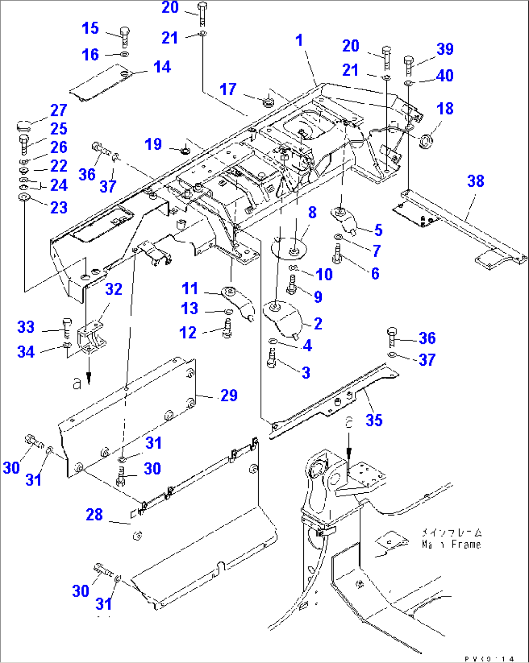 FENDER (RIGHT SIDE) (FOR TRIMMING DOZER)