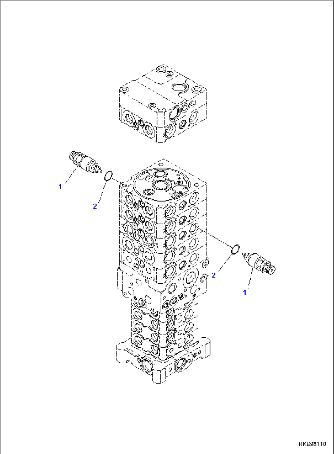 MAIN CONTROL VALVE (10-SPOOL) (26/32)