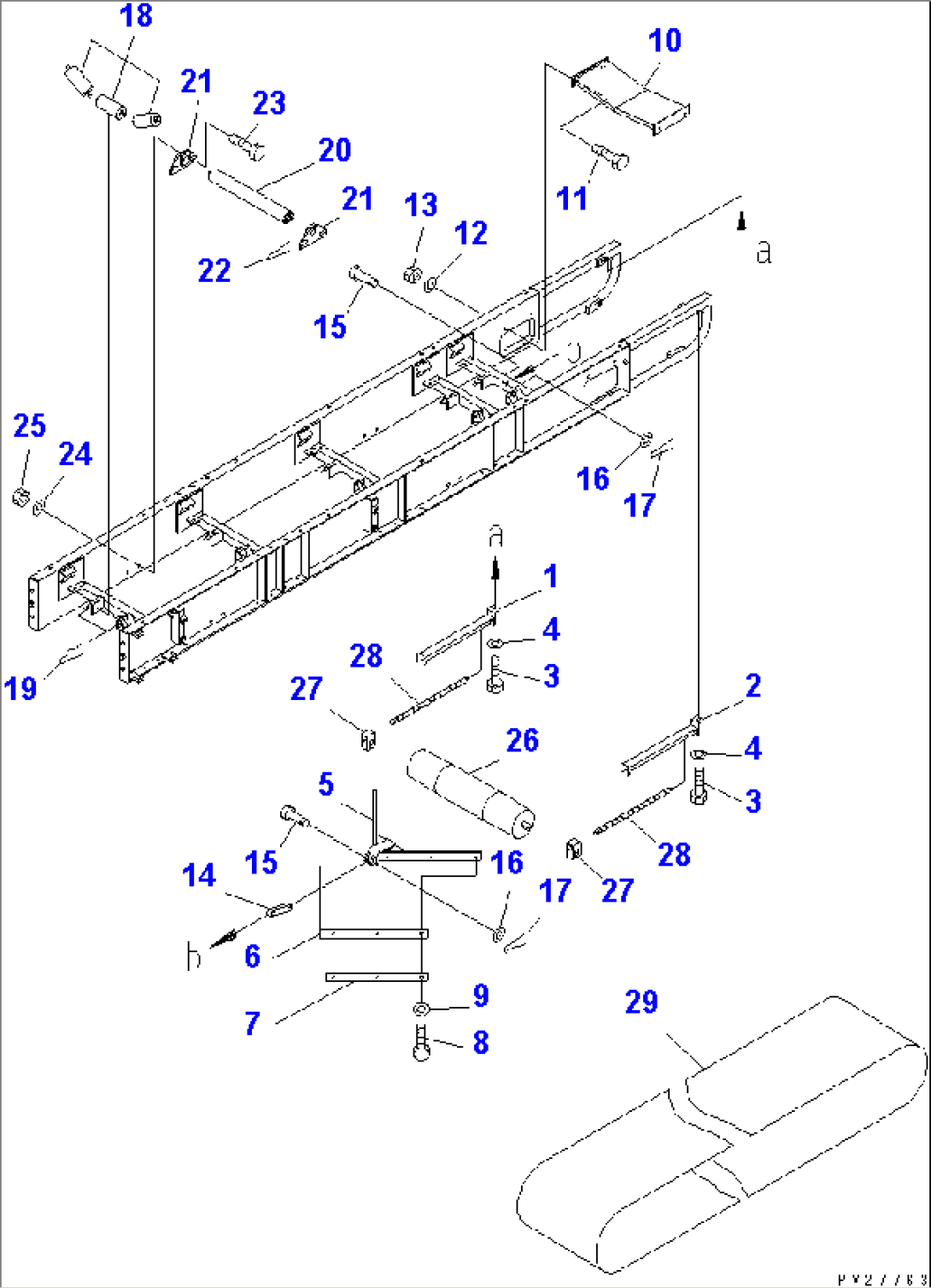 ZURI. CONVEYOR (INNER PARTS) (4M LENGTH) (450MM WIDTH) (4/6)