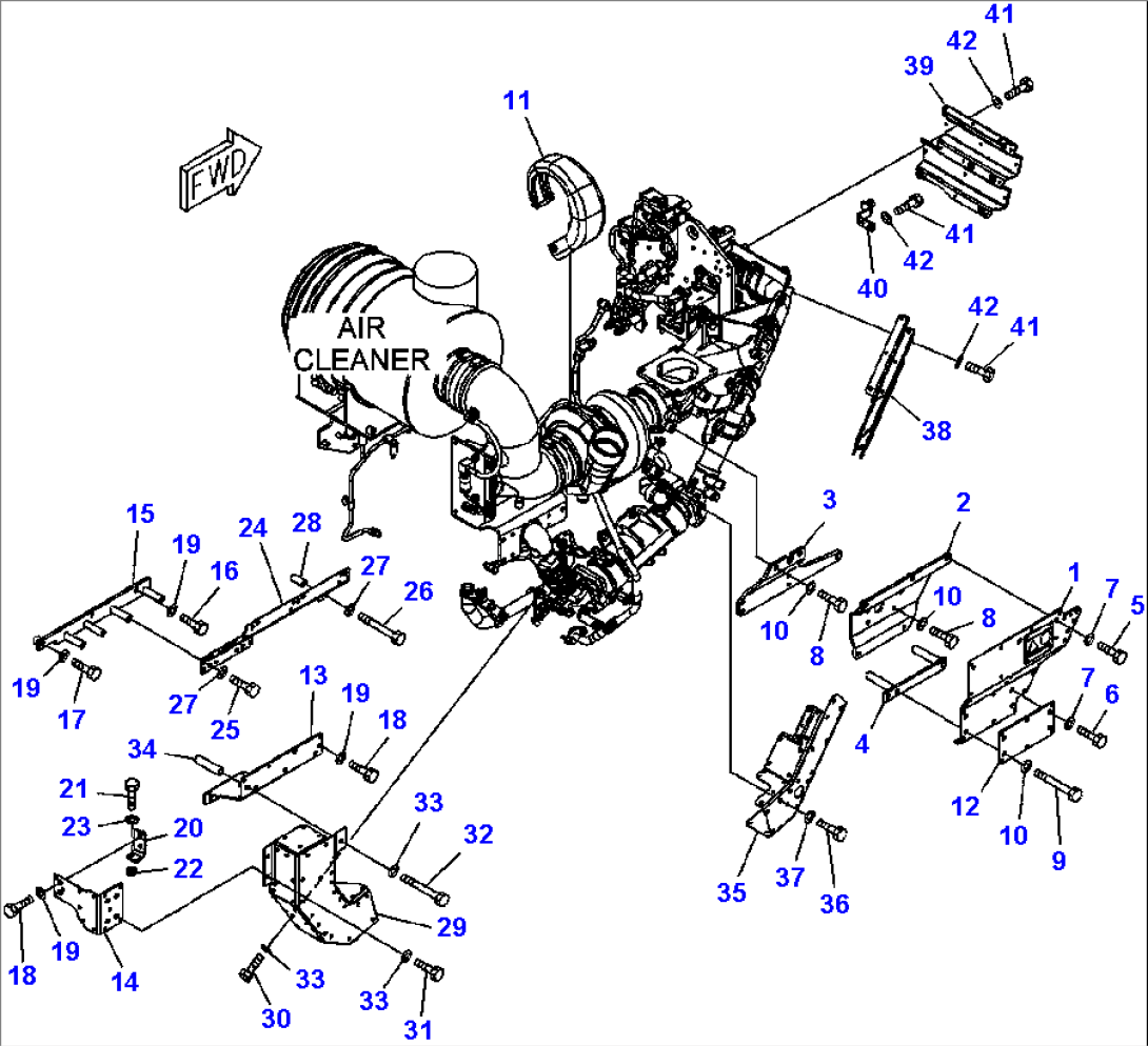 A1570-A4F4 TURBOCHARGER HEAT SHIELD