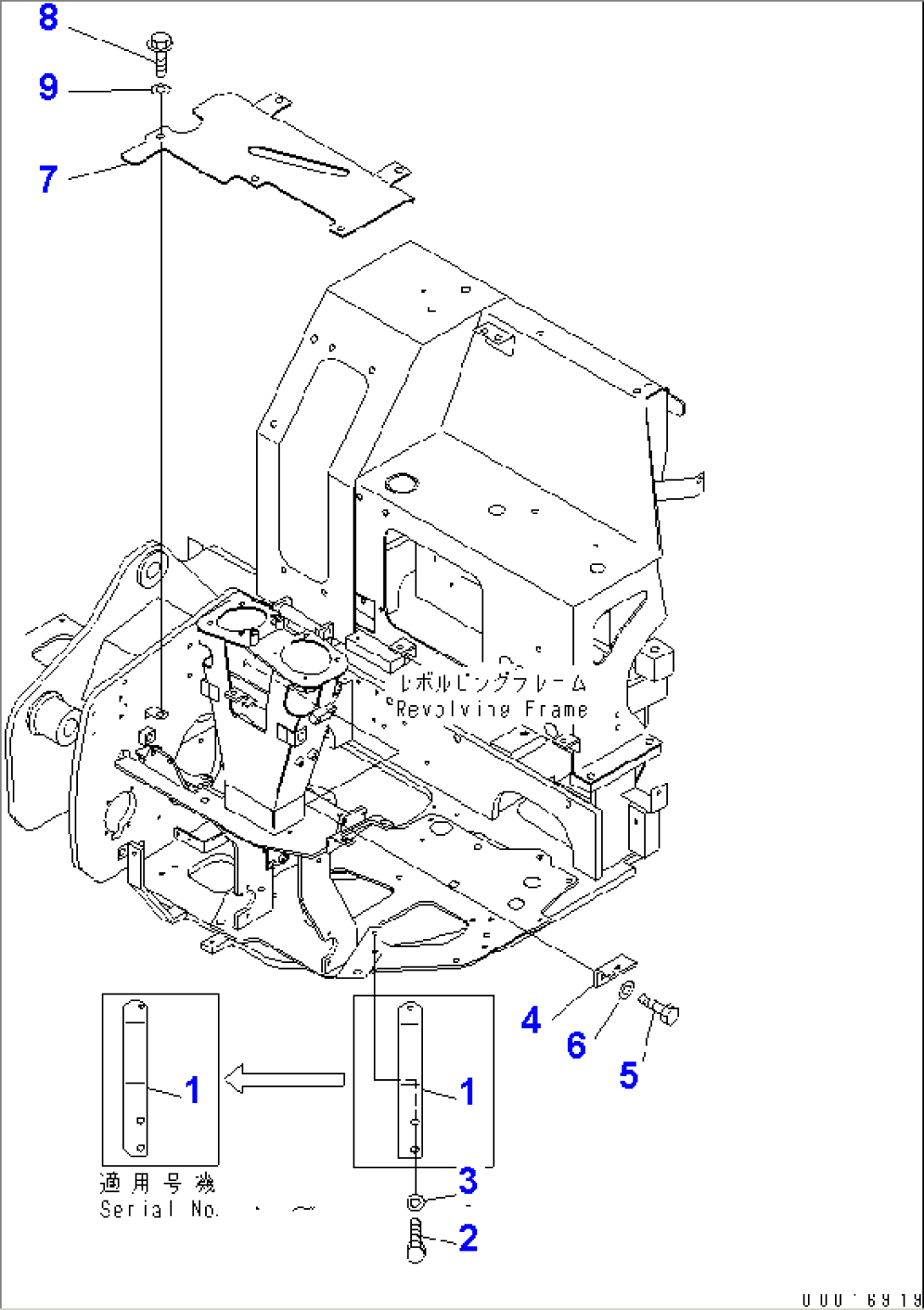FLOOR FRAME (FLOOR PLATE¤ FRONT) (2-WAY)