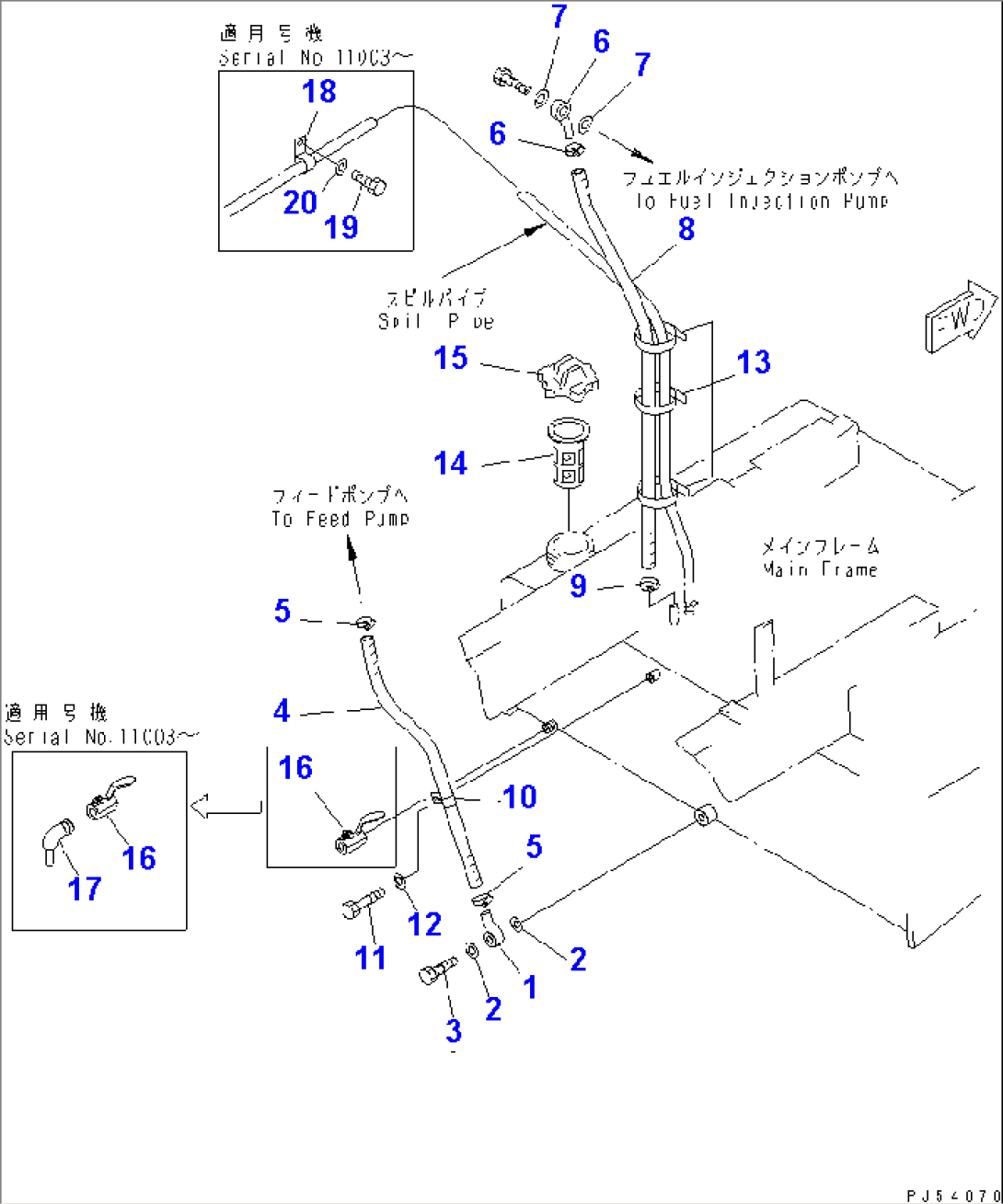 FUEL PIPING(#11001-11086)