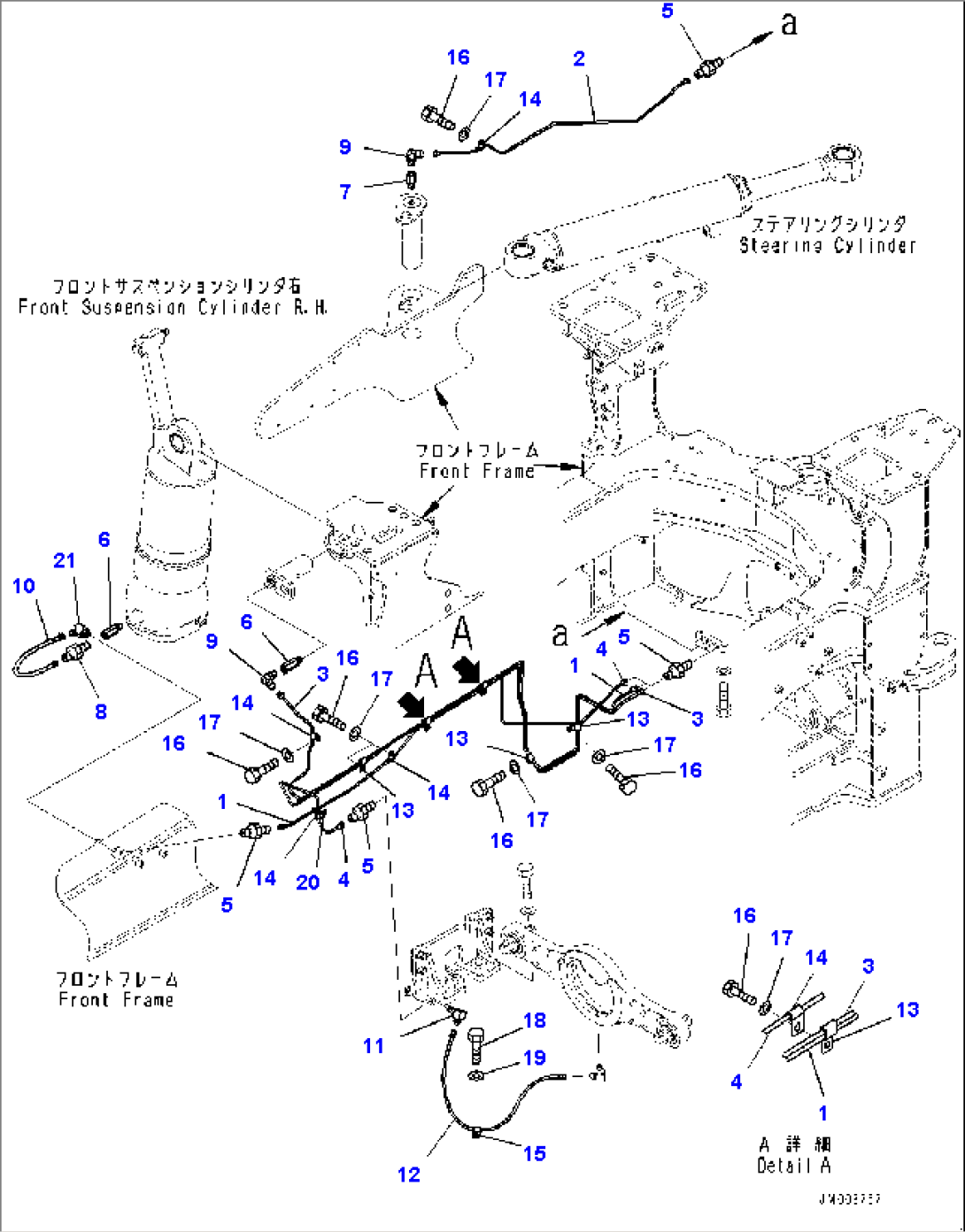 Front Lubrication Piping, R.H. (#10001-)