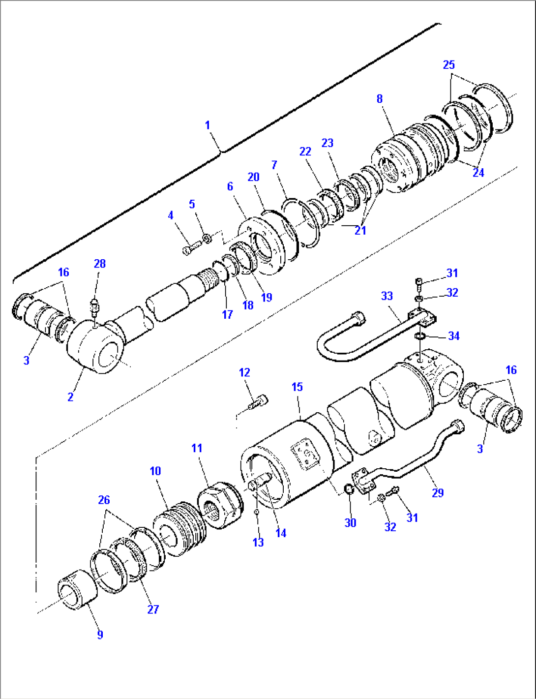 ARM CYLINDER (FOR 2-PIECE BOOM)