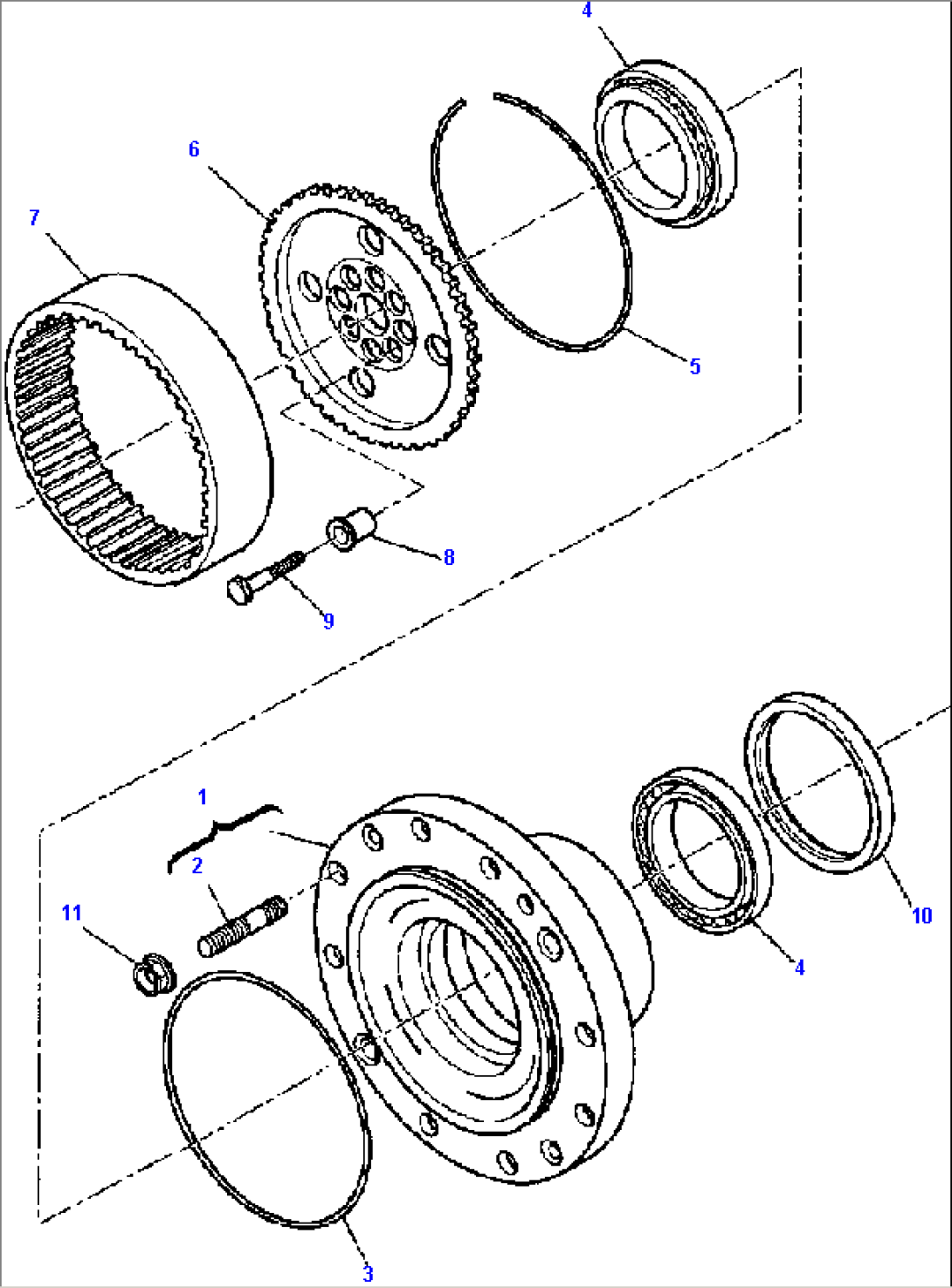 FIG. F3480-01A0 REAR AXLE - WHEEL HUB