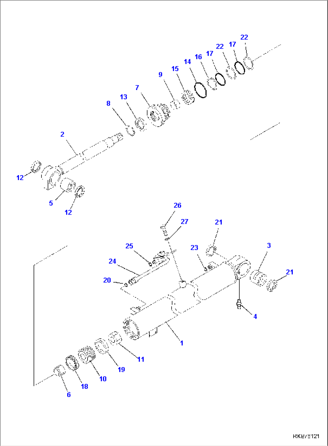 BOOM CYLINDER, INNER PARTS