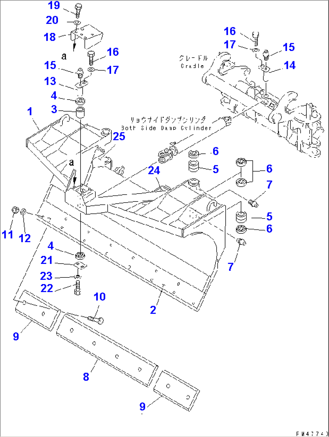 BOTH SIDE DUMP BUCKET (1/3) (BUCKET)(#60001-)