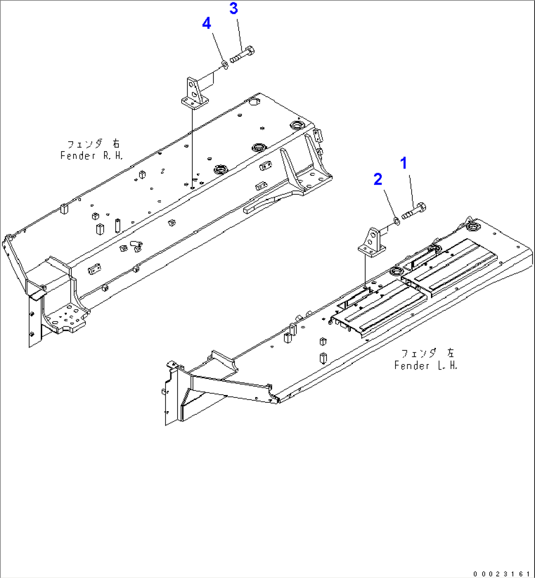 FENDER BRACKET (FOR MITSUKOJIMA)(#10117-)