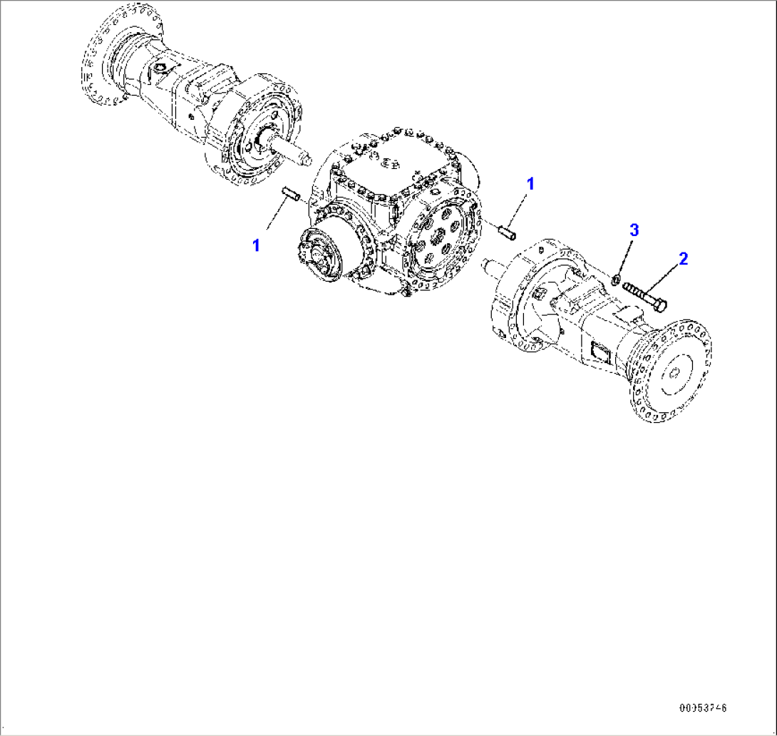 Rear Axle, Mounting (1/2) (#90216-)