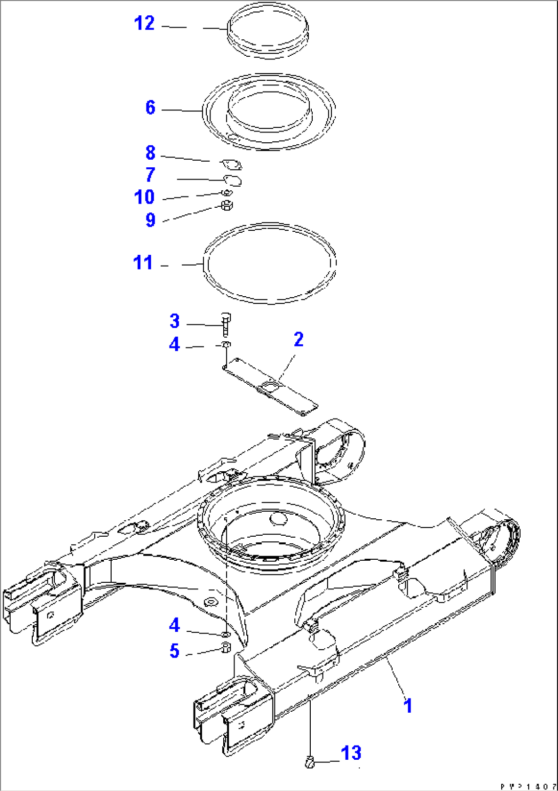 TRACK FRAME (FOR FULL TRACK ROLLER GIARD) (NLC)